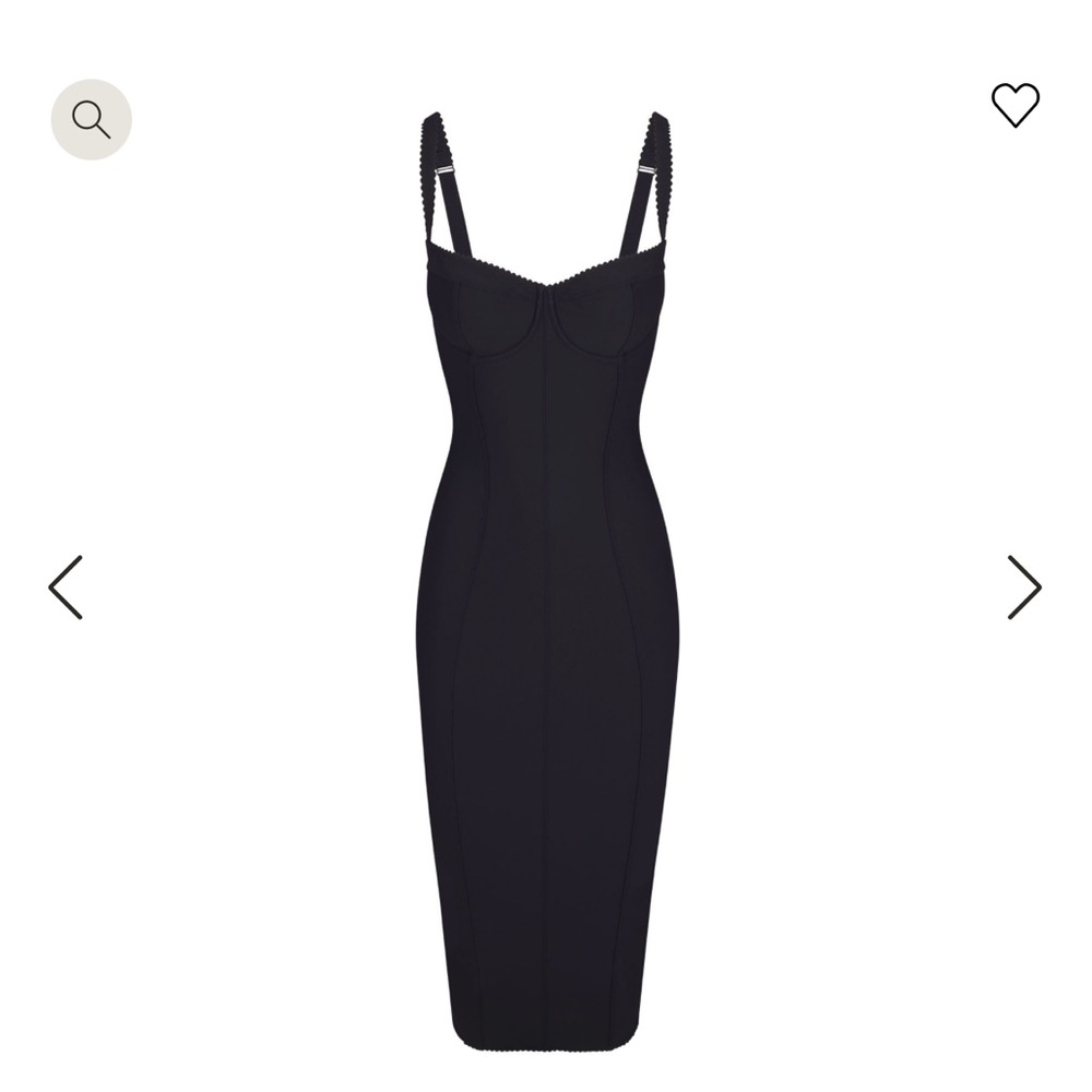 SKIMS X DOLCE GABBANA Body Dress Black Size Medium